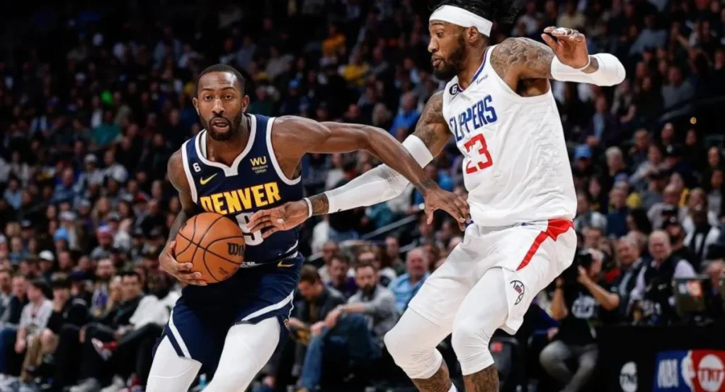 this image shown in Denver Nuggets vs LA Clippers Match Players