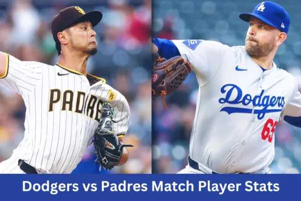 This image shown in Dodgers vs Padres Match Player Stats Game 3