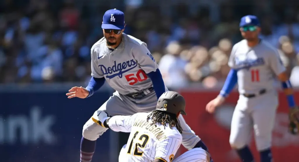 this image shown in Dodgers vs Padres Match Player