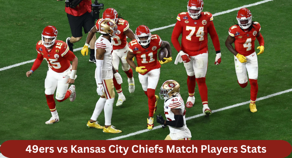 this image shown in 49ers vs Kansas City Chiefs Match Players