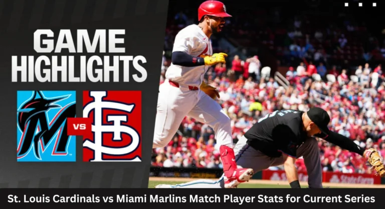 this image shown in St. Louis Cardinals vs Miami Marlins Match Player Stats for Current Series Game 3 (6 April 2024)