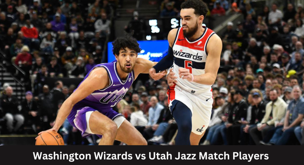 this image shown in Washington Wizards vs Utah Jazz Match Players