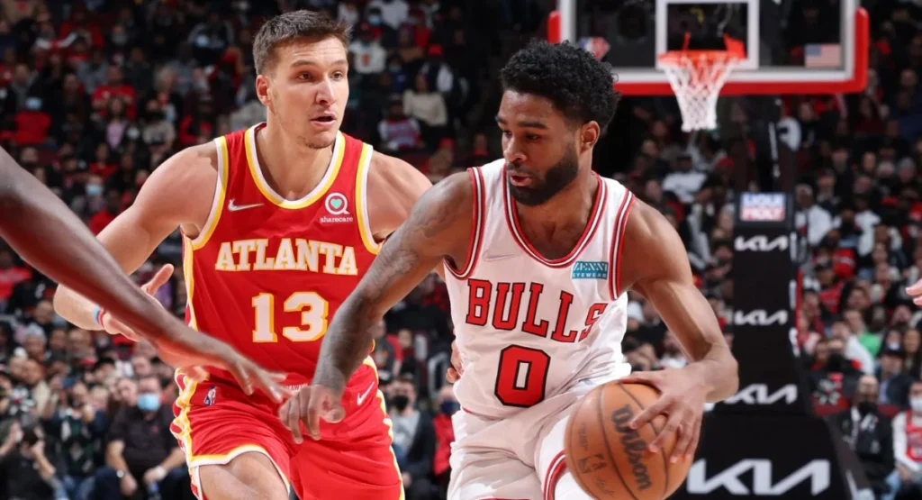 this image shown in Atlanta Hawks vs Chicago Bulls Match Player