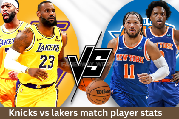 This image shown in Knicks vs Lakers Match Player stats