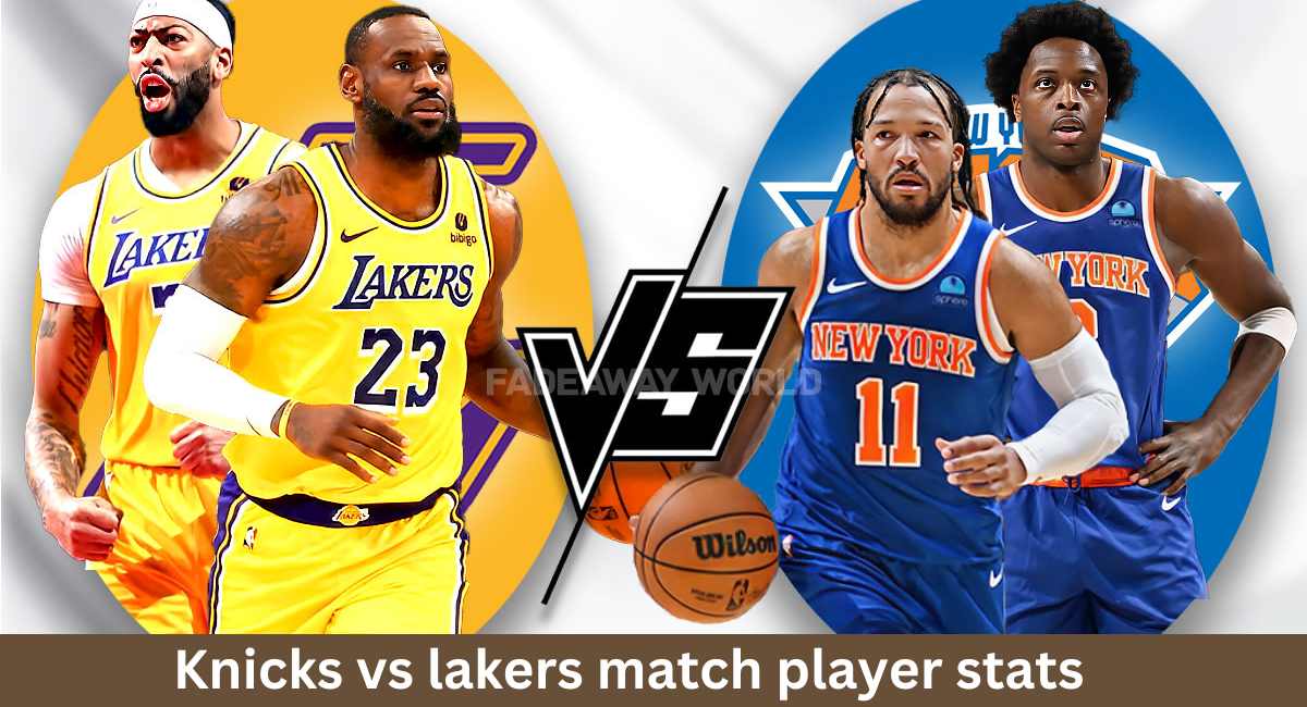 This image shown in Knicks vs Lakers Match Player stats